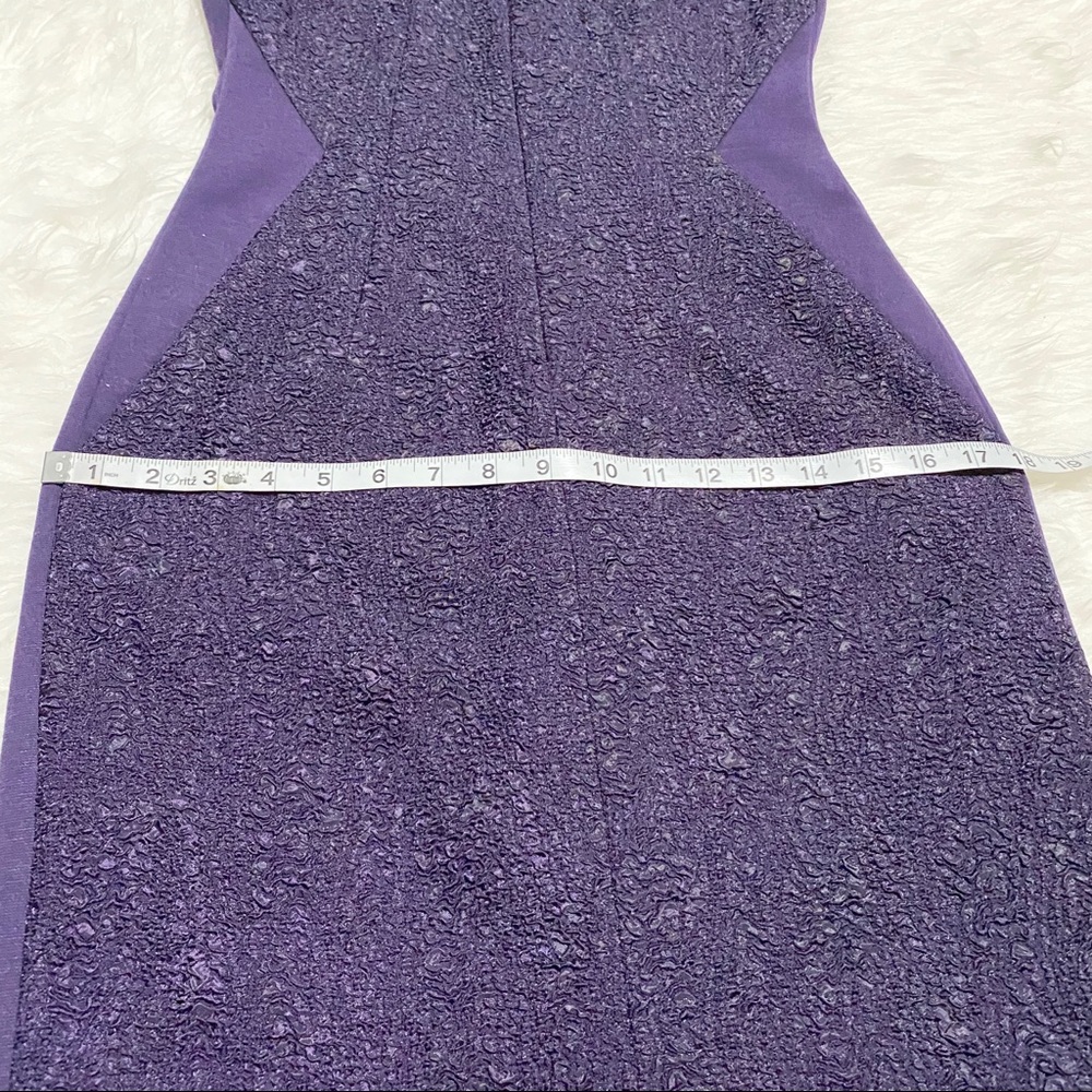 TAHARI Purple Zipper Dress - Picture 6 of 7